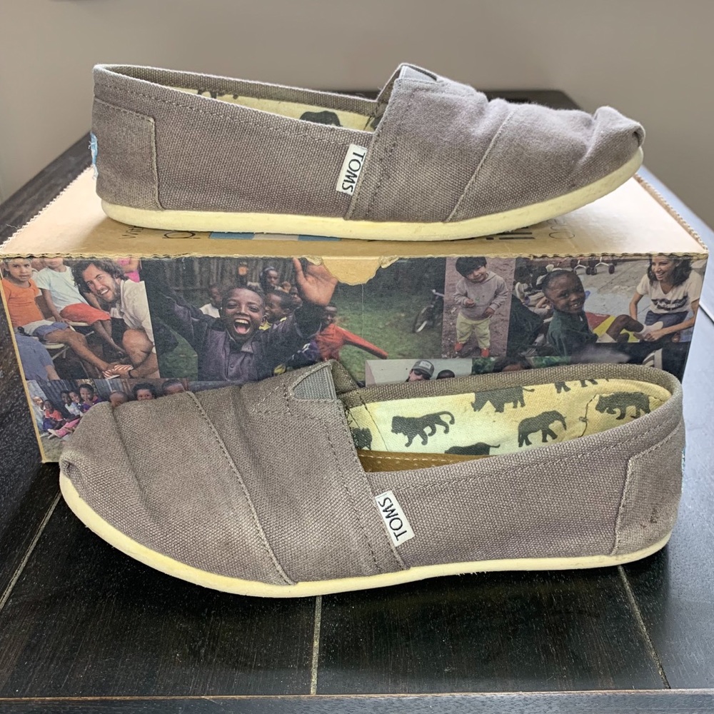 TOMS Slip-On Gray Women’s Shoes